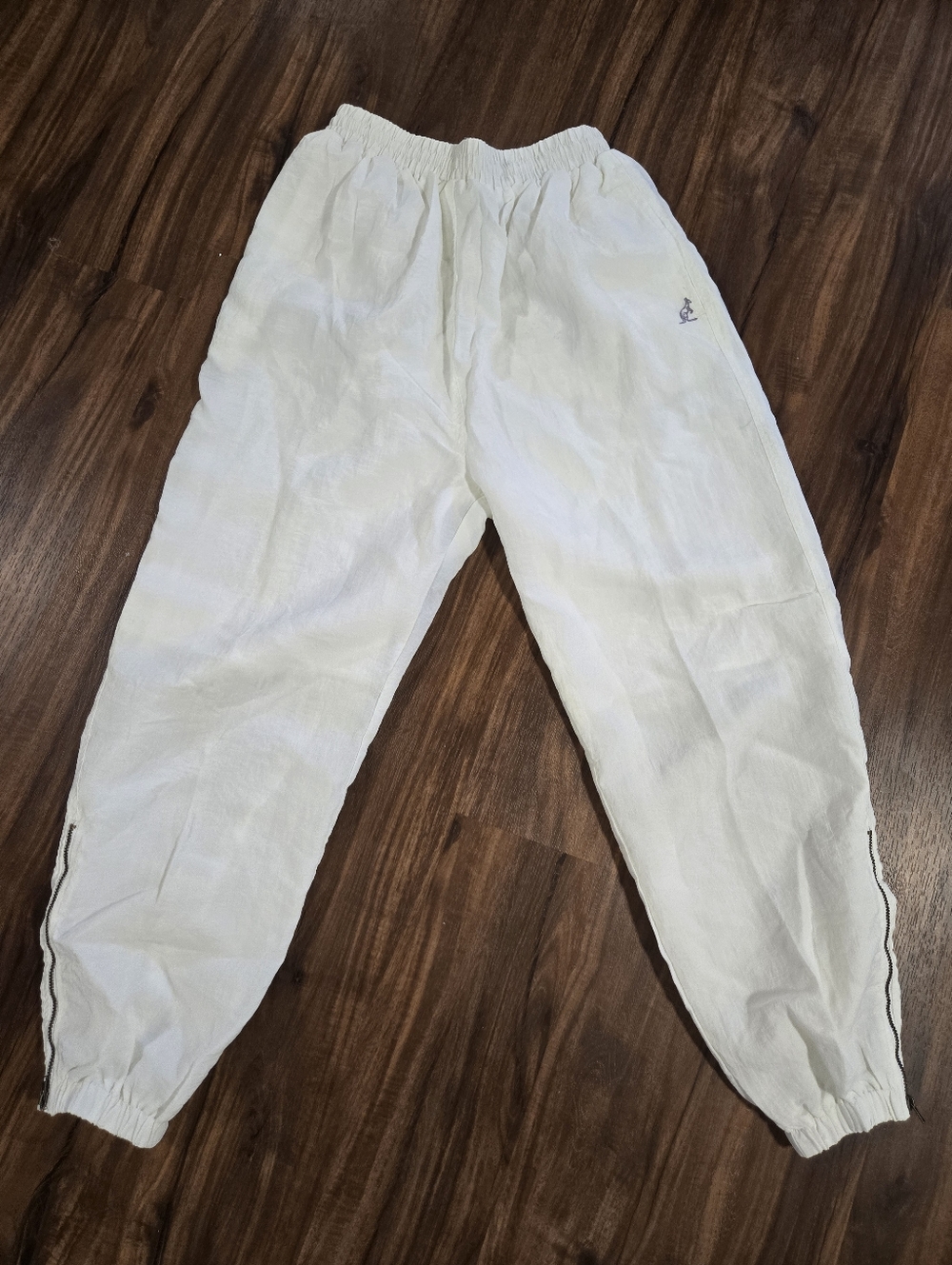Australian L’Alpina White Track Pants – Classic Retro Athletic Style
